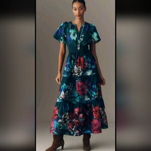 Somerset Blue Floral Maxi Dress L